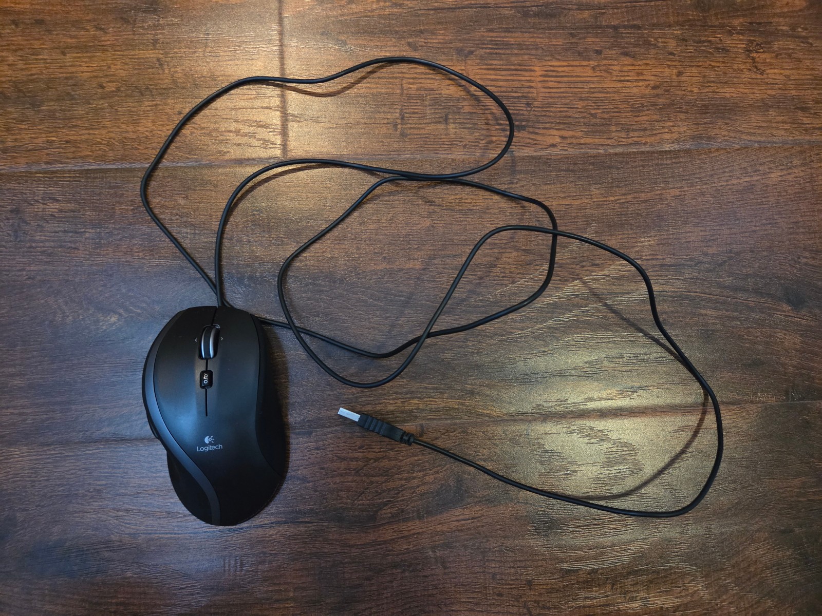 Logitech M-U0007 Wired USB Laser Mouse Black 3-Button Scroll Wheel Side Button
