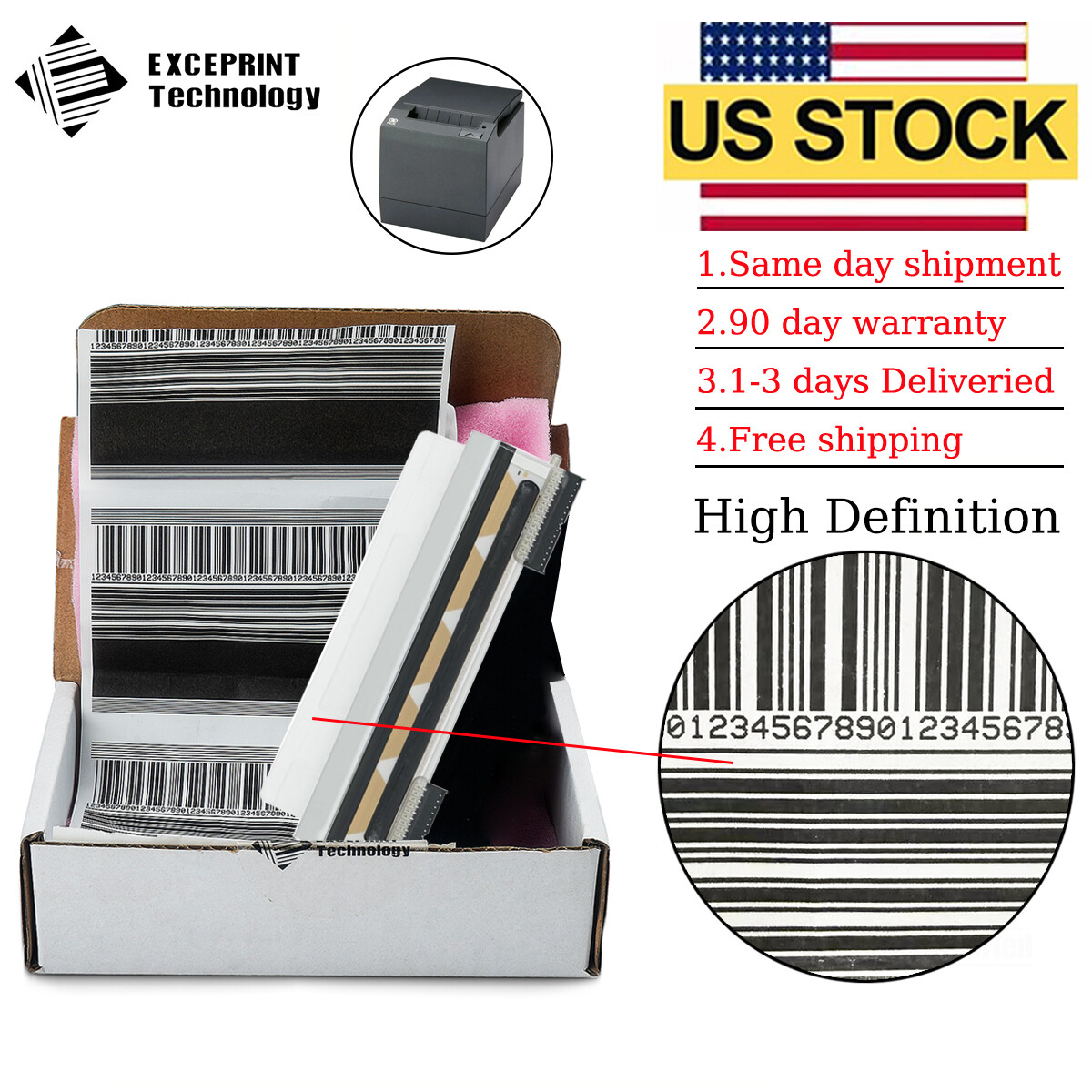 ✅ 15Pin Printhead for NCR 7167 7198 7197 Real Receipt POS Printer, 497-0465432 ✅