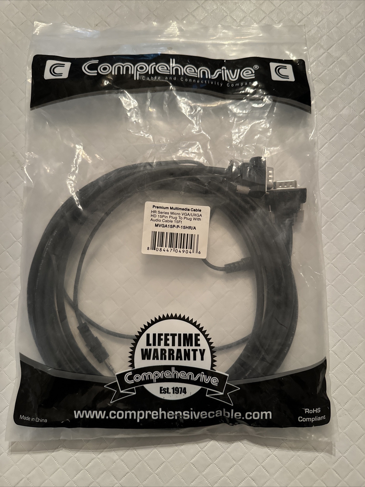 Brand New  Comprehensive Premium Multimedia Cable 15 Foot MVGA15P-P-15HR/A