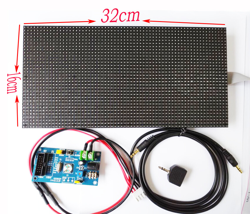 NEW AS128 64 Modes Full RGB Music Spectrum Display Screen Stage LED Rhythm Light
