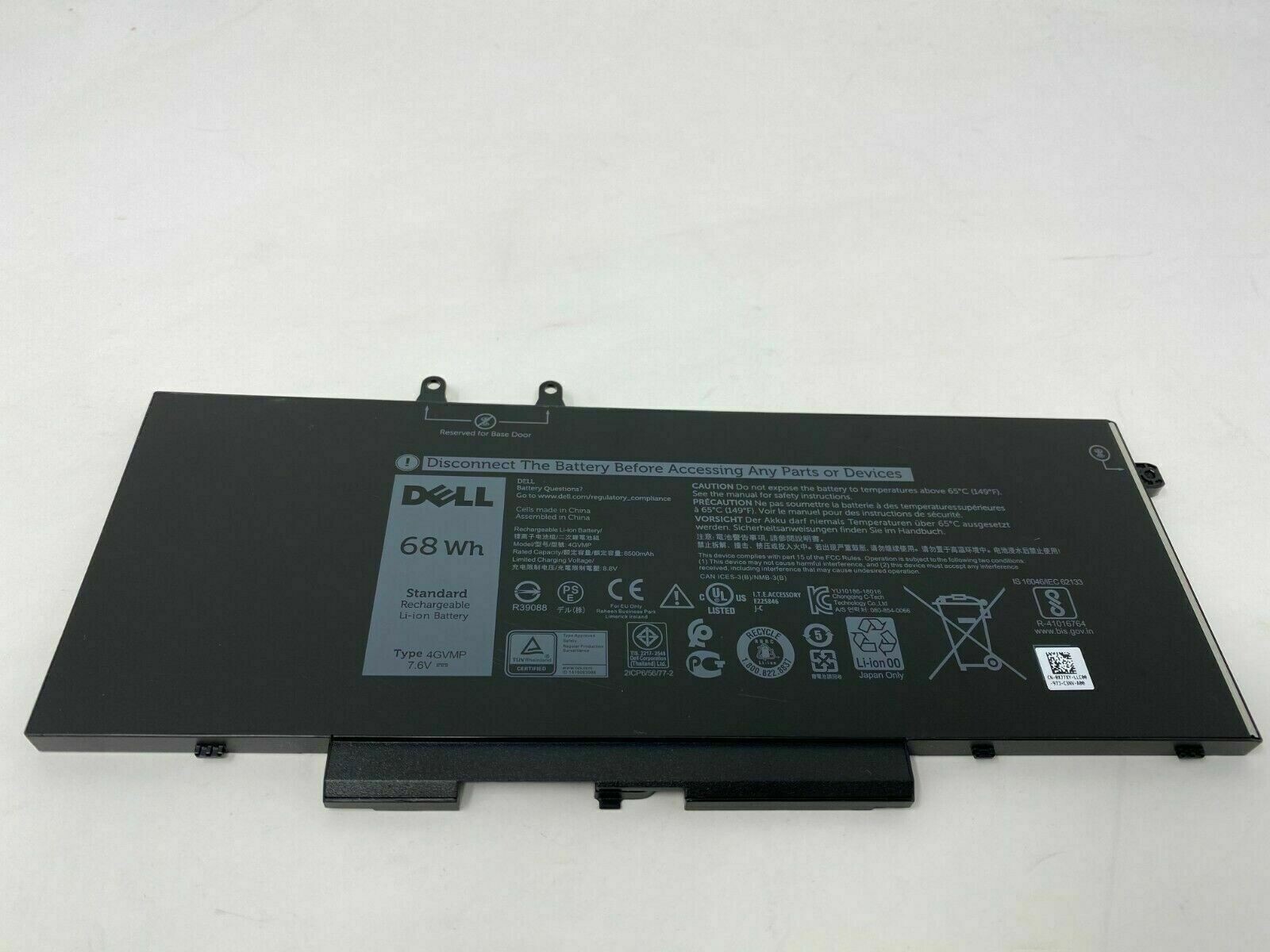 NEW Genuine Dell Latitude 5400 5500 Battery 7.6V 68Wh 4GVMP C5GV2 MCV1G 8500mAh