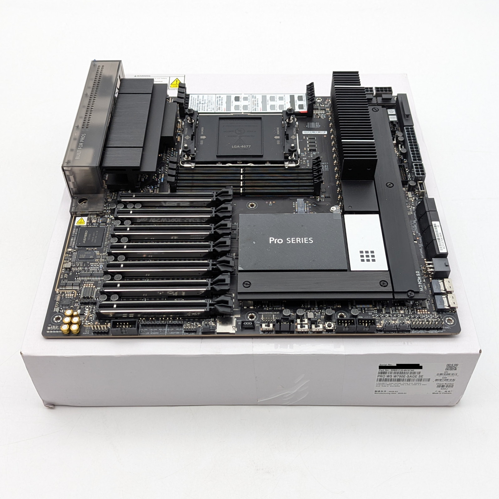 Asus PRO WS W790E-SAGE SE Intel LGA 4677 EEB Motherboard - (90MB1C20-MVXCN0)