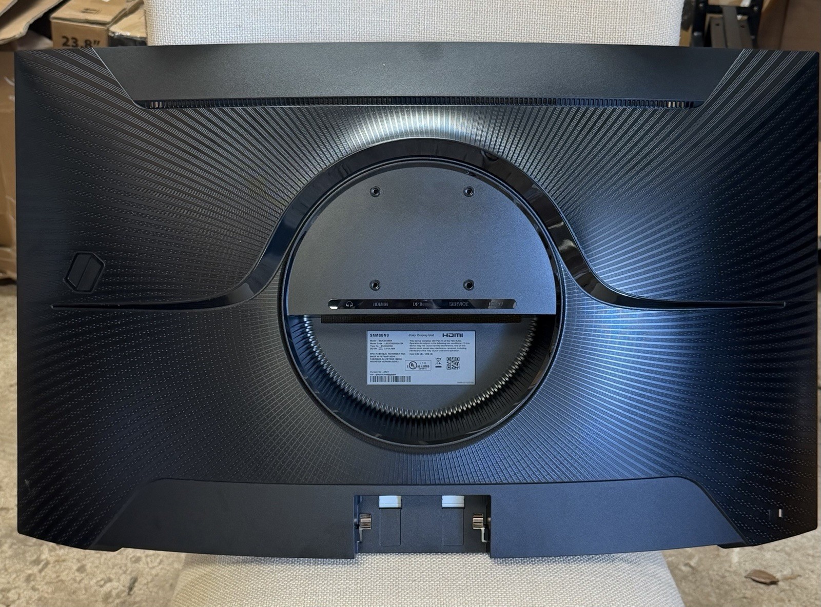 OEM Samsung Odyssey G5 S32CG550EN Rear Back Cover Housing Only