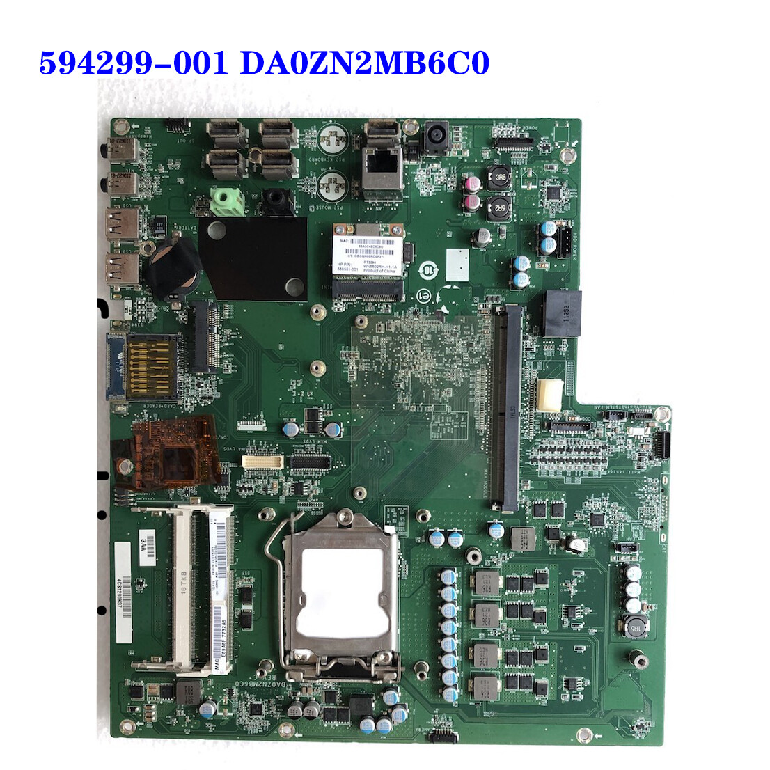 FOR HP 200-5000 AIO Motherboard 594299-001 DA0ZN2MB6C0 100% Test Work OK