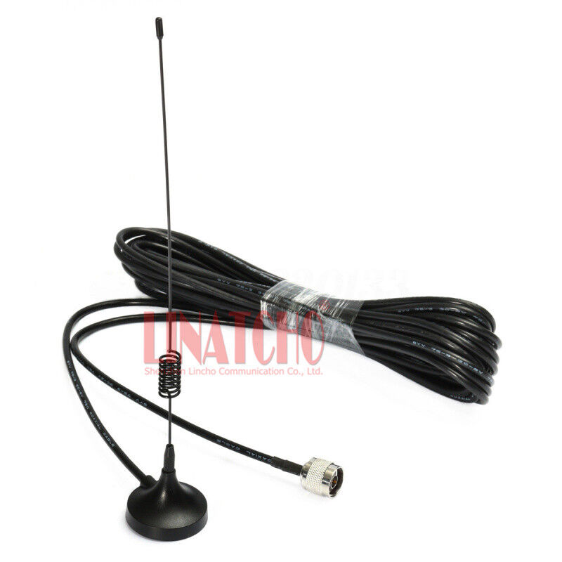 N Male Type 10 Meter Cable GSM 900MHz Omni Magnetic Base Signal Repeater Antenna
