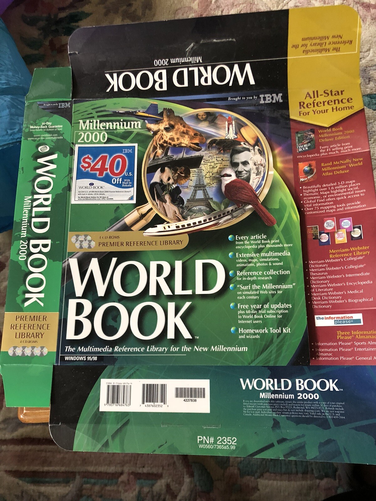 Millennium 2000 World Book User Guide (PC, Program) Windows version 4.0