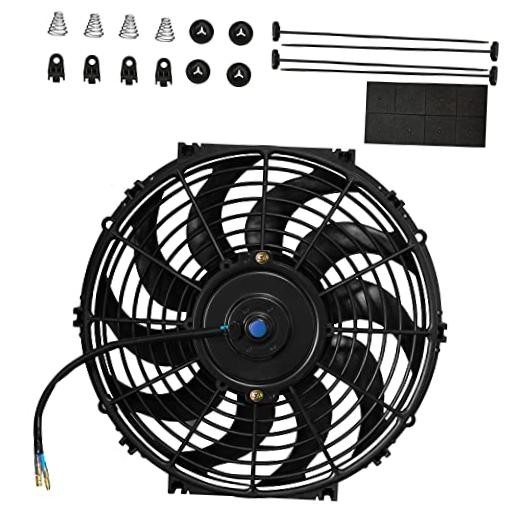 12" Automotive Electric Cooling Fan, High Performance, Push/Pull, 1Pcs-12 inch