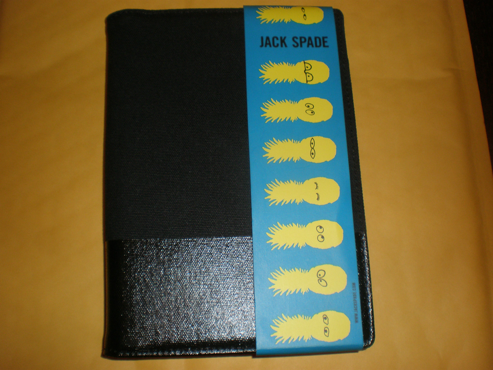 JACK SPADE WARREN STREET NEW YORK DIPPED NOOK COVER BLACK NEW WITH TAG
