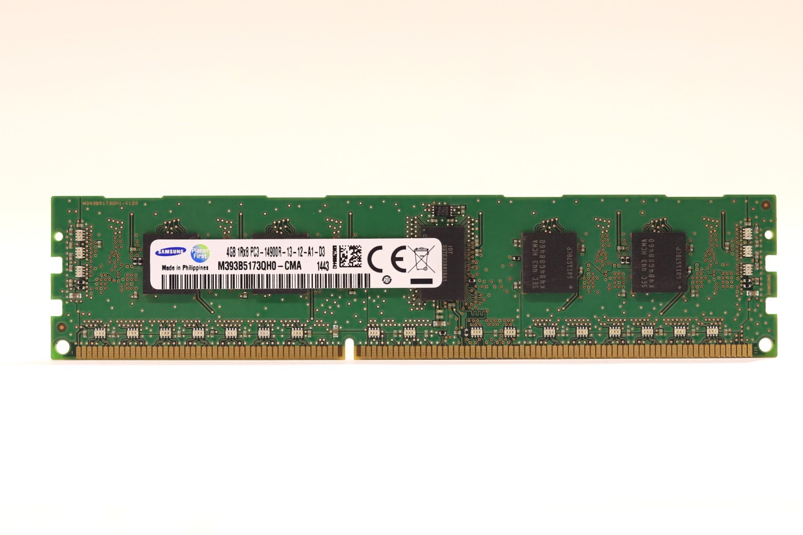 Samsung 4GB 1Rx8 PC3-14900R-13-12-A1-D3 ECC REG Server Memory M393B5173QH0-CMA