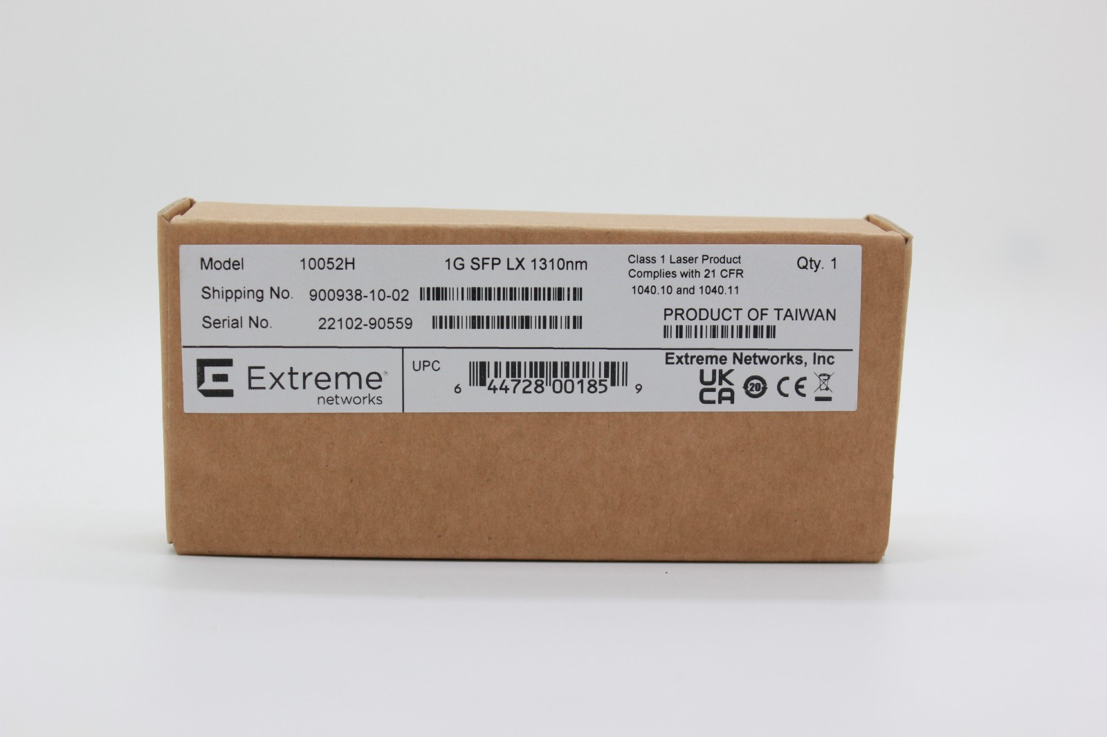 New Sealed Extreme Networks 10052H 1GB SFP LX 1310nm 1000 Base