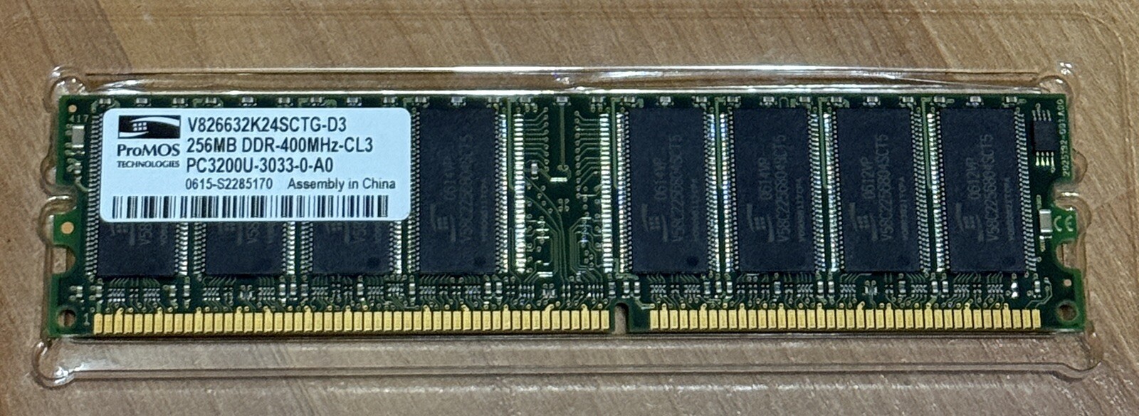 Promos V826632K24SCTG-D3 256MB DDR-400 (PC-3200) PC-3200U RAM Memory - Tested