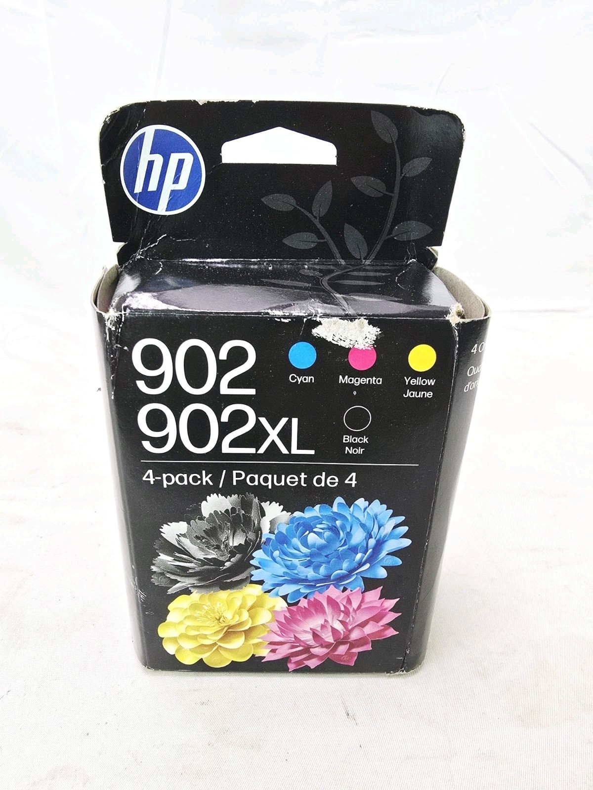 Genuine 902 XL Black & 902 Standard Color C/M/Y 4 Pack (Expires 2/2028) NEW