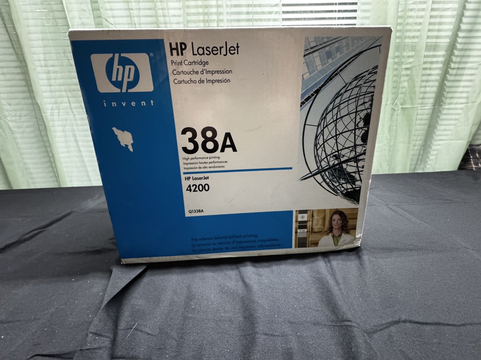 NEW Open Box Genuine HP 38A LaserJet Black Print Cartridge 4200 4200L Q1338A