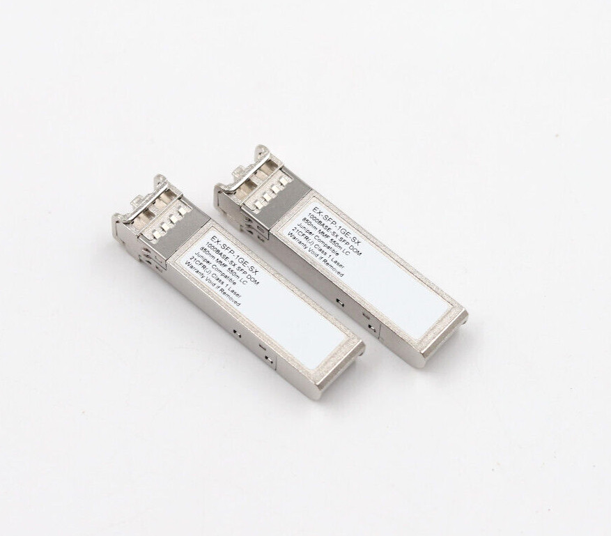 Lot of 2 Juniper 1000Base-SX SFP DOM 850nm 550m Transceiver P/N: EX-SFP-1GE-SX