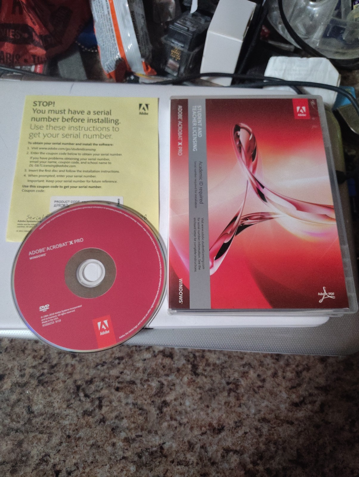 ADOBE ACROBAT X PRO Student And Teacher Licensing CD MAC OS