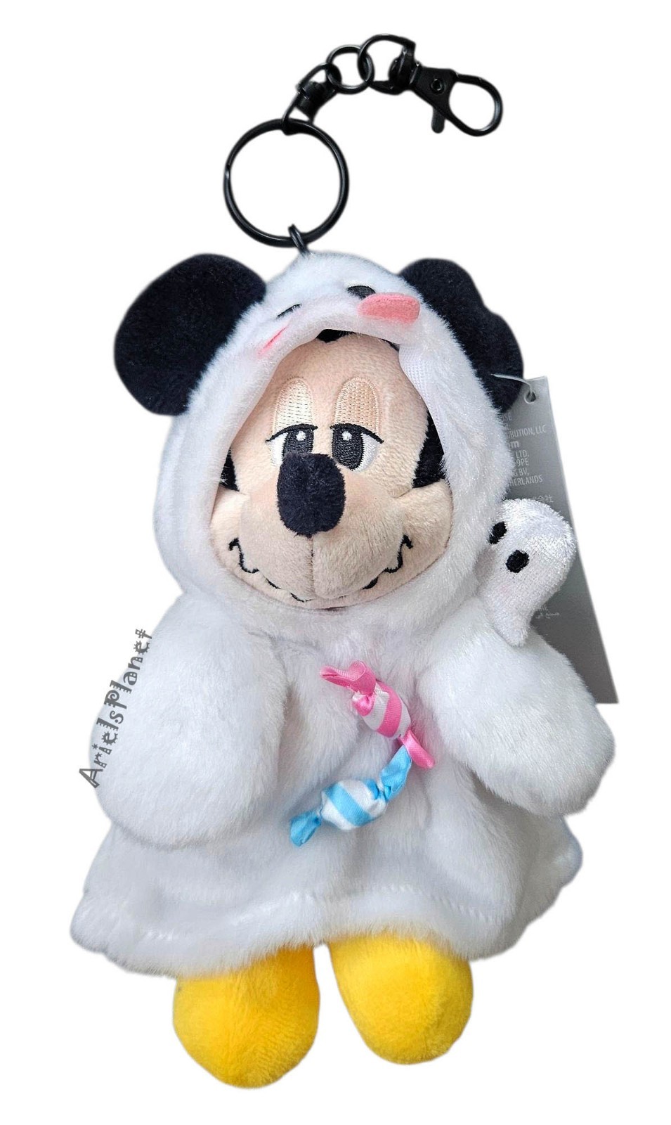 2026 Disney Parks Mickey Mouse Halloween Ghost Costume Plush Keychain Bag Charm