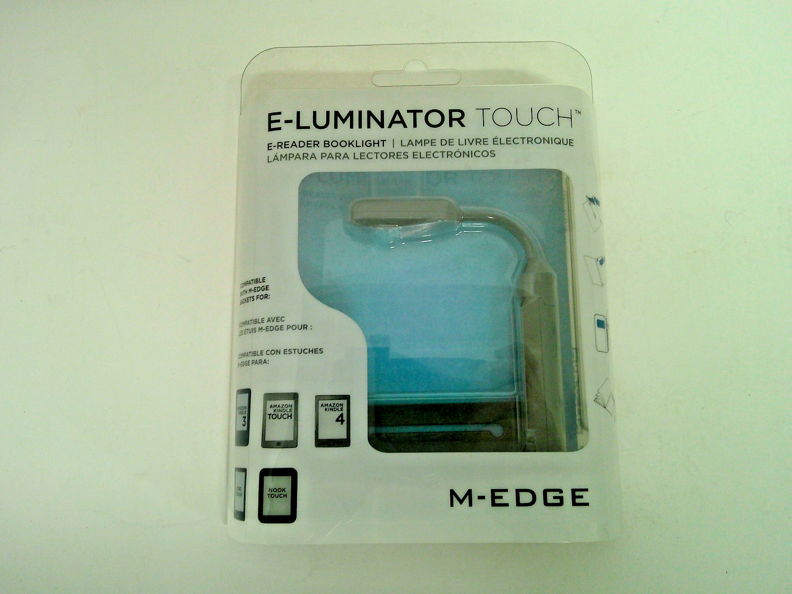 M-Edge E-Luminator Touch E-Reader Booklight for Amazon Kindle Kobo Nook NEW MIB