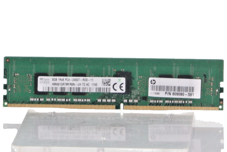 Lot of 4 SK Hynix 8GB 1Rx8 DDR4 PC4-2400T RDIMM HMA81GR7MFR8N-UH