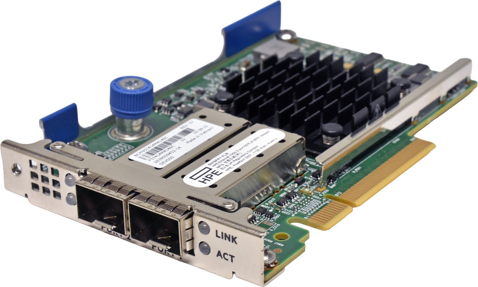 HP BroadCom 537FLR-SFP+ BCM957414M4146C P12925-001 P08438-001 10G Dual-Port NIC