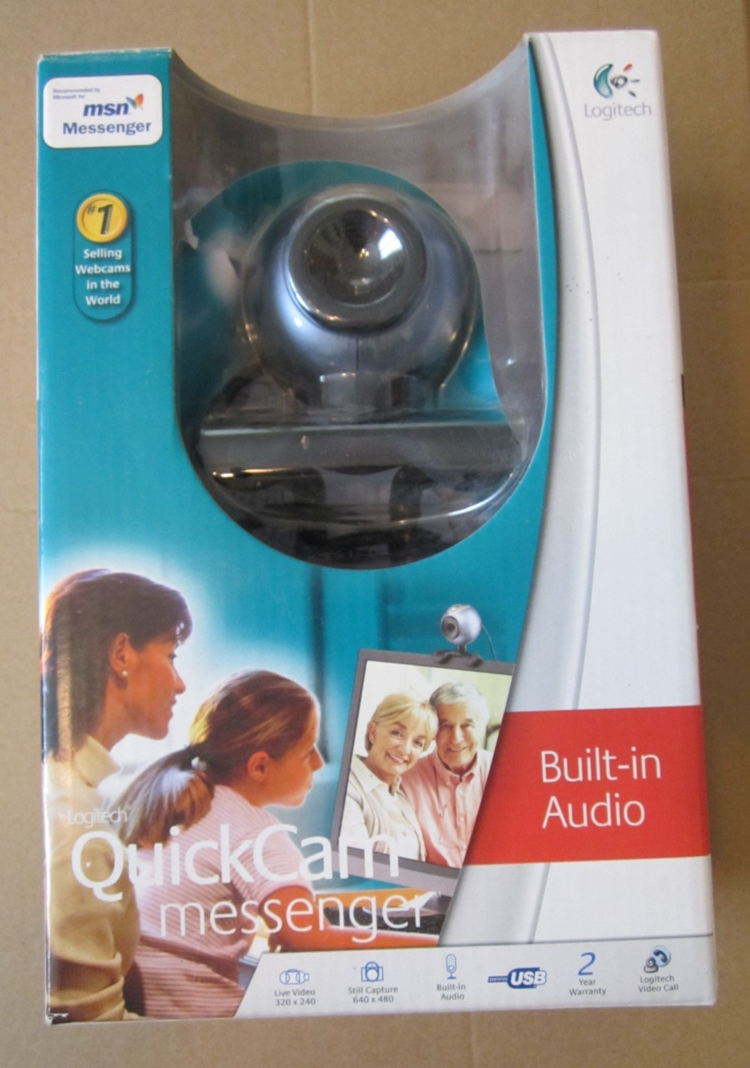 Vintage 2005 -QuickCam Messenger (Logitech) QC MESS 961420-0403 -Open Box UNUSED
