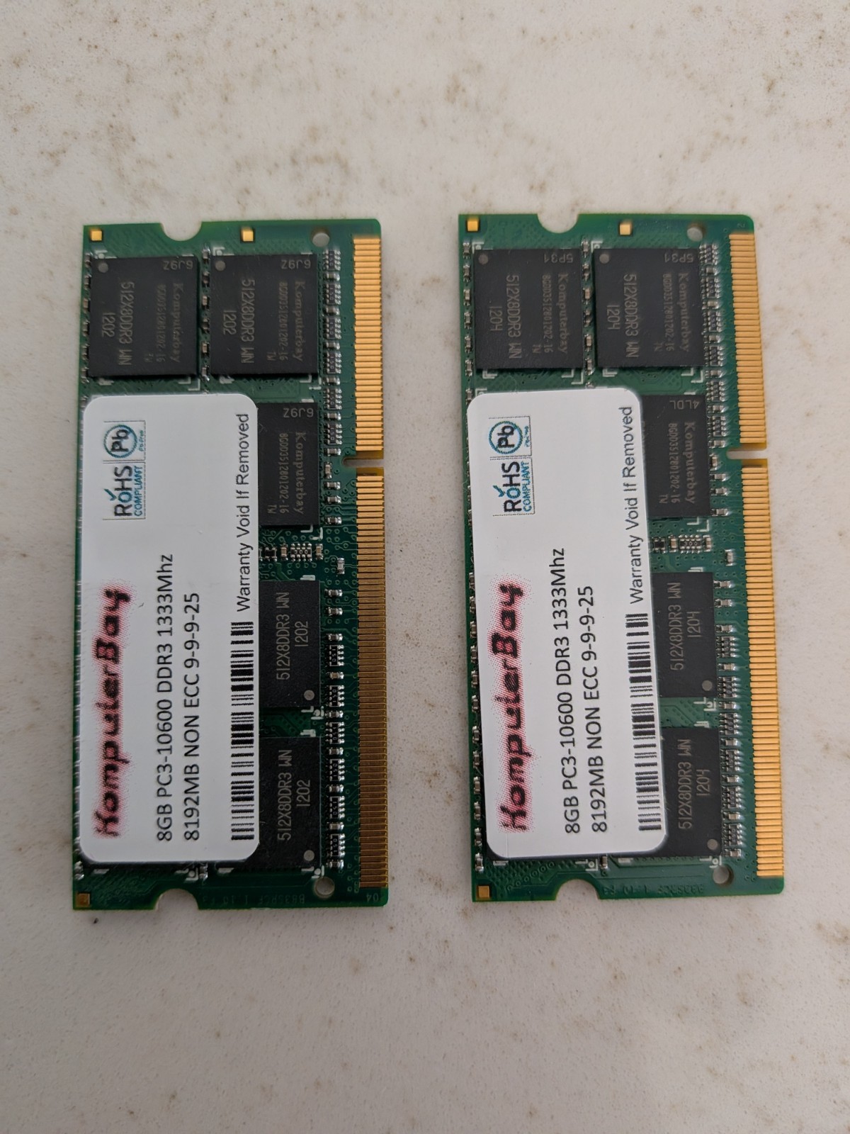 Komputerbay 16GB Kit (2x8GB) DDR3 1333MHz PC3-10600 Laptop RAM SO-DIMM