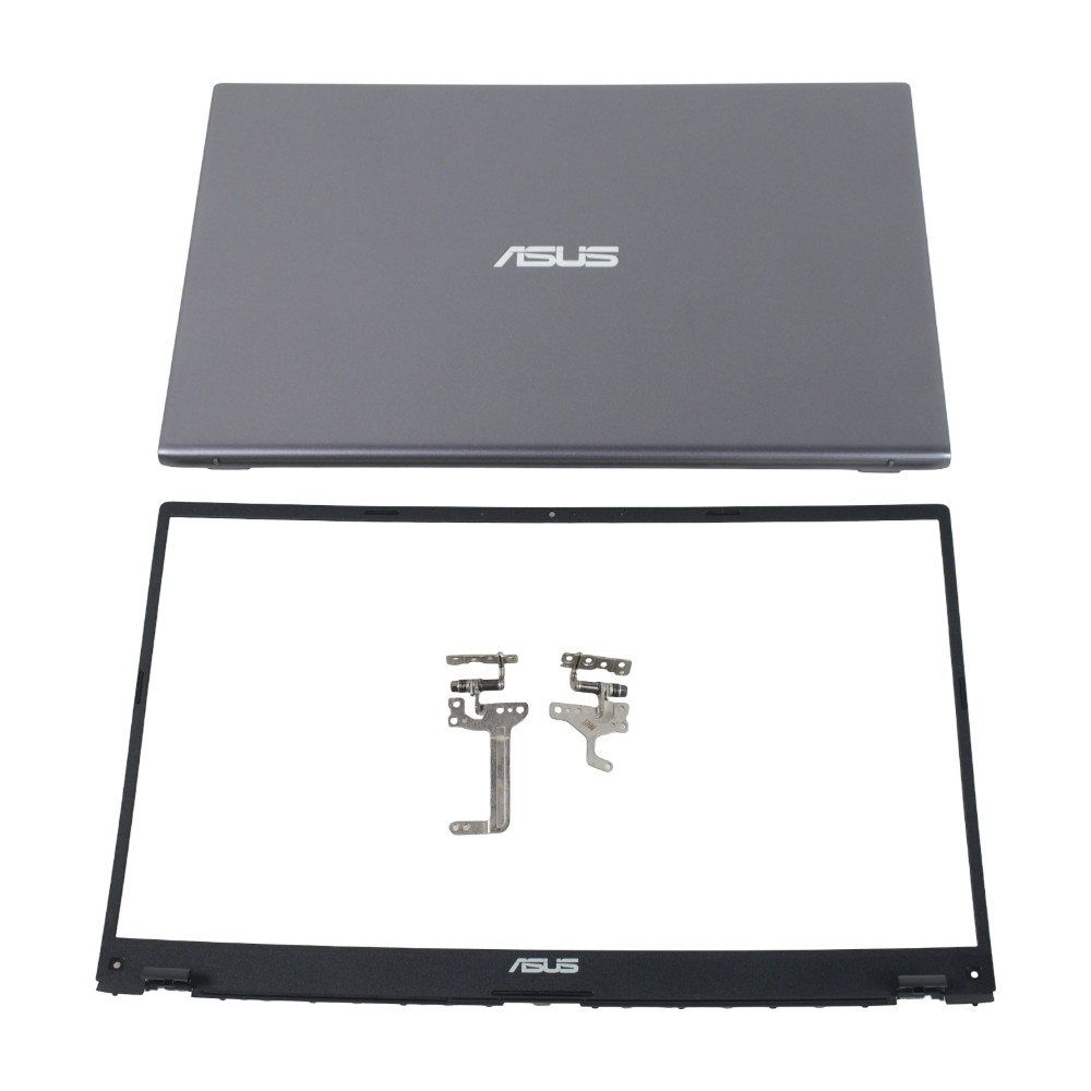 New Back Cover+Bezel+Hinges For ASUS VivoBook X512 X512U V5000F Top Gray Lid US