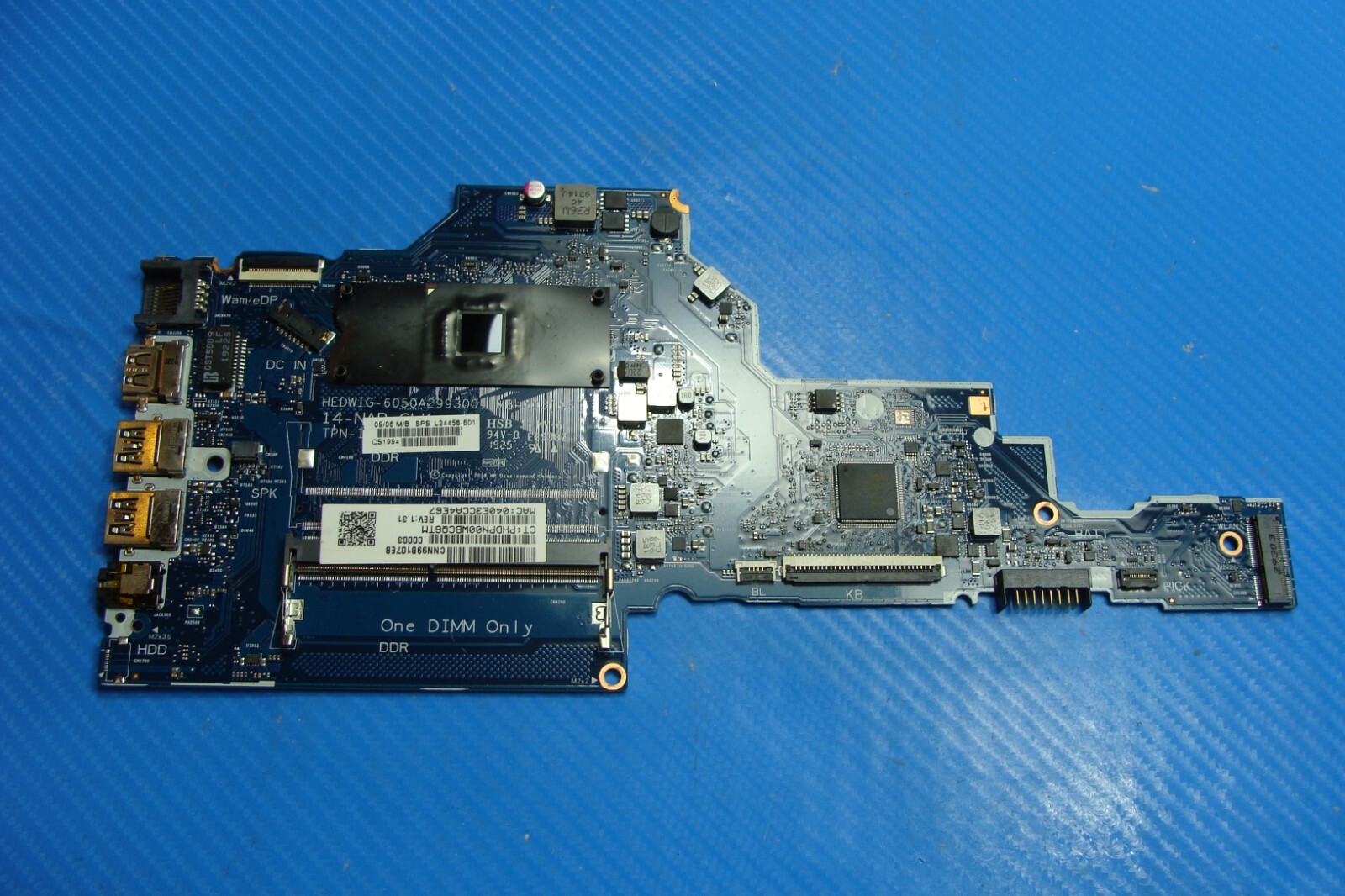 HP 14-df0018wm 14" Genuine Intel N4000 1.1GHz Motherboard L24458-601 AS IS