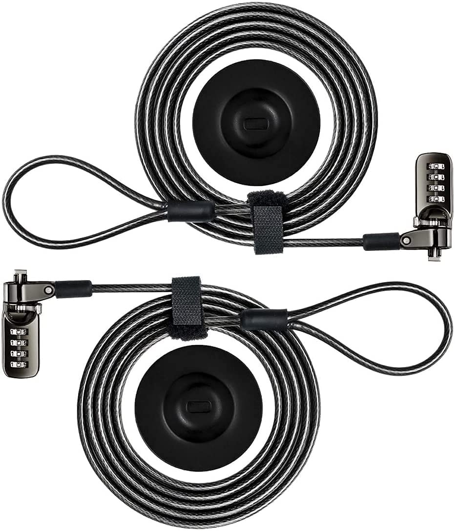 Laptop Cable Lock 4 Digital Combination Lock Computer Cable Lock Anti Theft C...