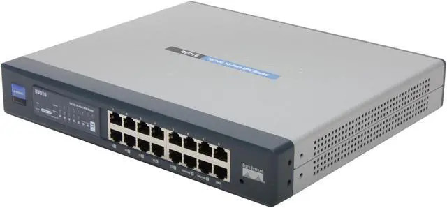 Linksys RV016 16-Port 10/100 VPN Router (B5) w Power Cord