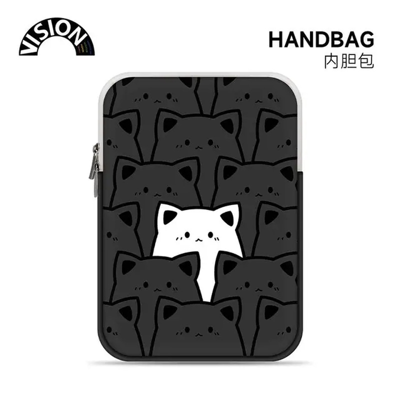 Ins Cute Cat Laptop Sleeve Macbook Air 13 Case Notebook Bag Carrying Bag 10 11 1