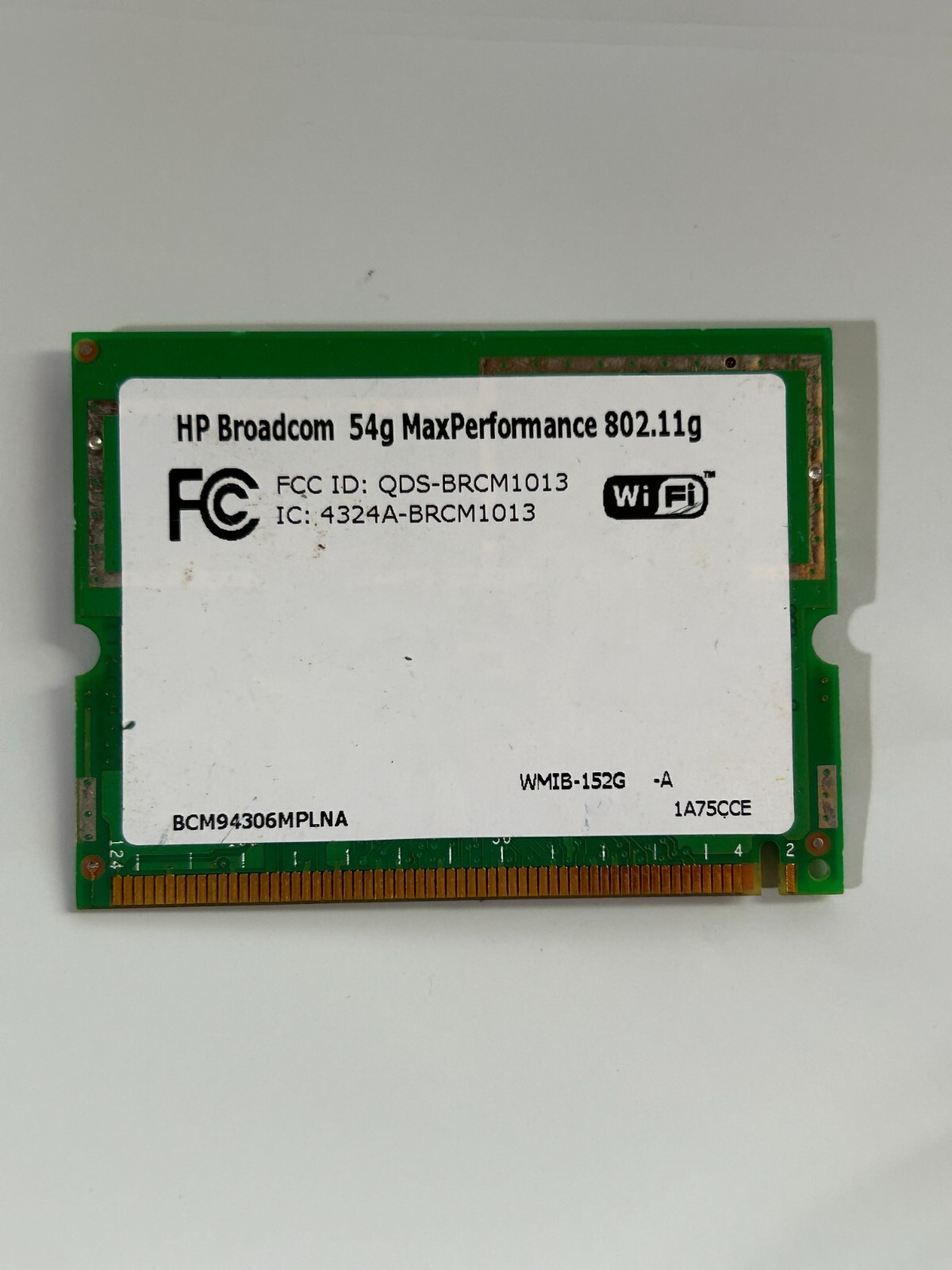 Used - Tested - Broadcom 54g MaxPerformance Mini-PCI 802.11G - BCM94306MPLNA