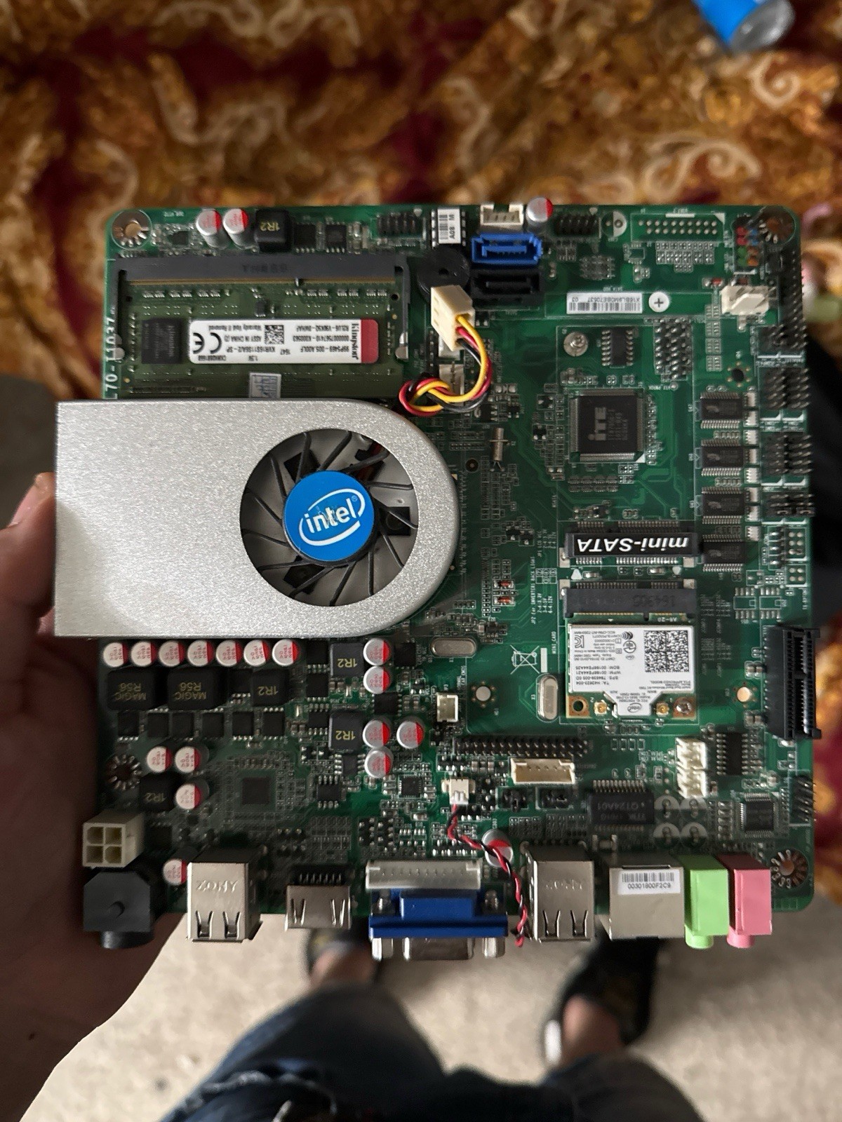 Intel Embedded Mini-ITX Industrial Motherboard Combo | 2GB DDR3 RAM | WiFi (F1)