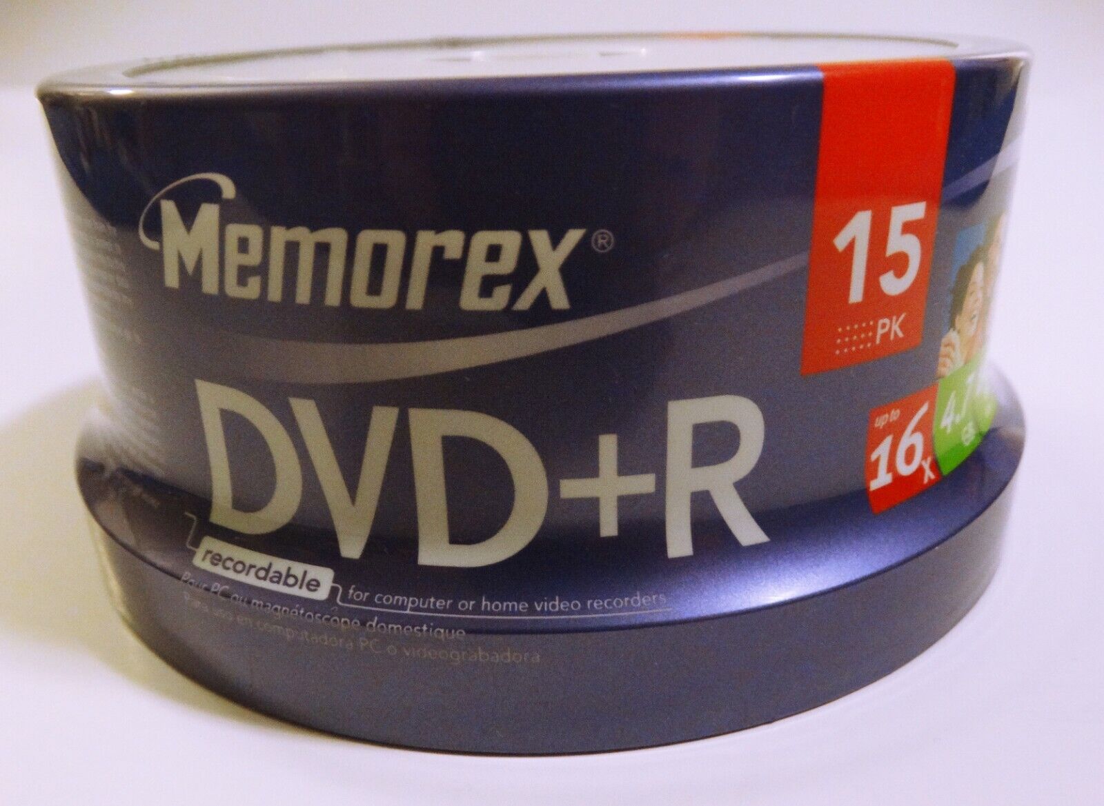 Memorex 15 PK DVD+R 16X 4.7GB 120 Min Recordable RW  New In Holder