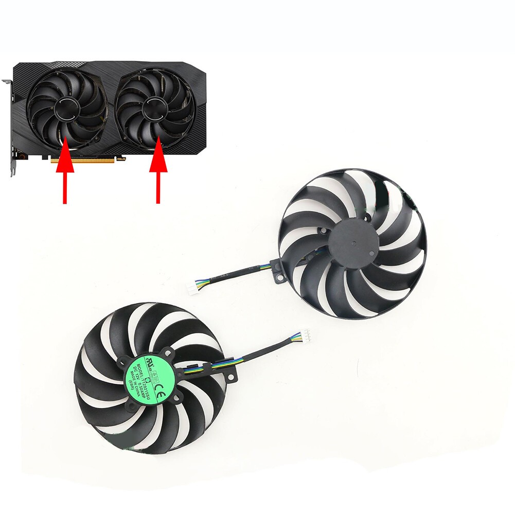 FDC10U12S9-C T129215SU 95mm Graphics Cooling Fan Replacement for ASUS DUAL RX550