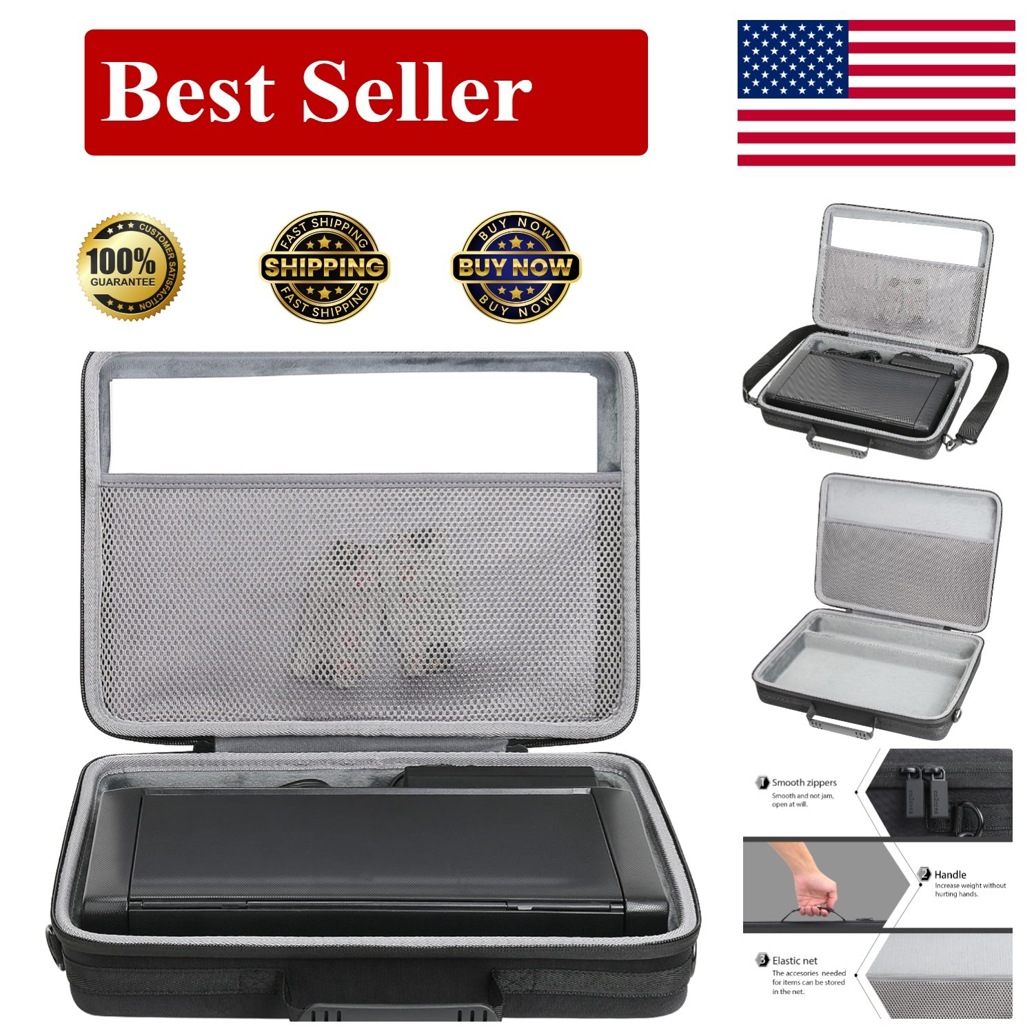 Mchoi Hard Portable Case Compatible with Epson Workforce WF-110 / WF-100 Wireles