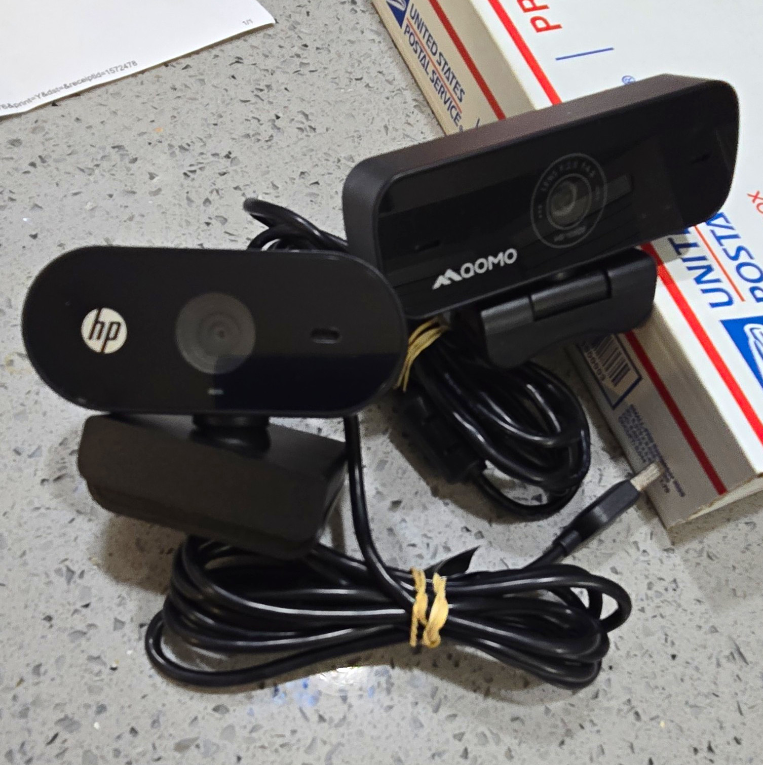 Lot Of 10 HP Model HP USB 2.0 Webcam Camera, Black