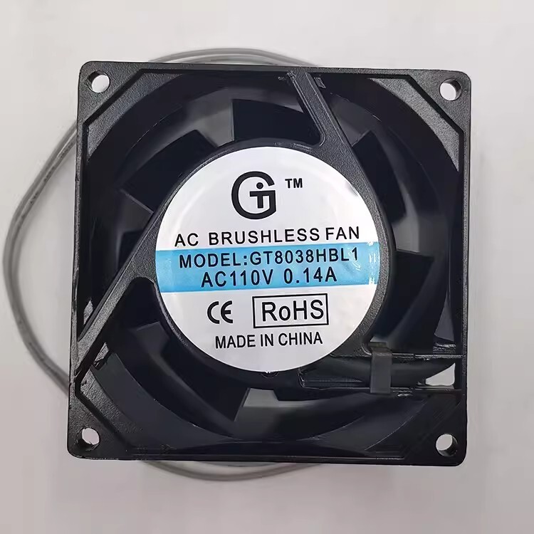 1PCS GT8038HBL1 AC110V 0.14A AC110V 0.14A 8038 Axial Cooling Fan