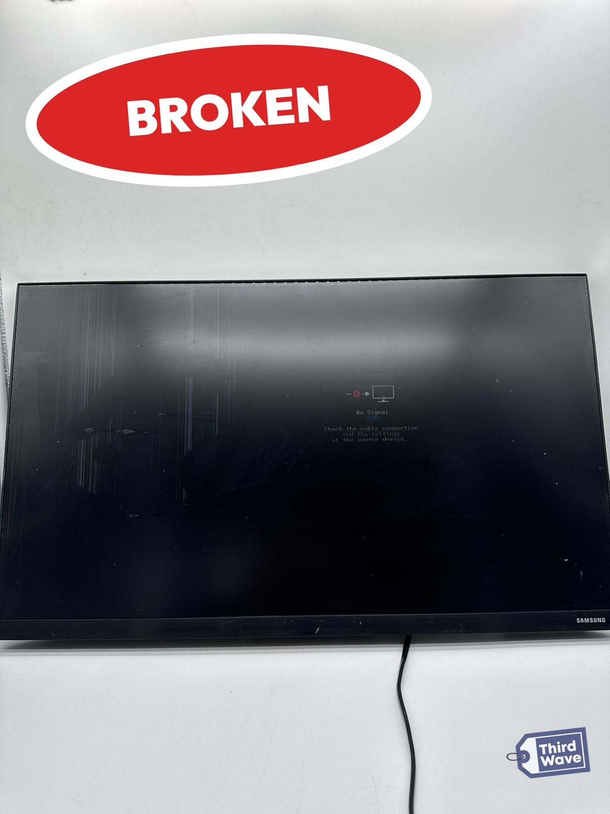 (BROKEN) Samsung T350 Series 24in IPS Monitor FHD 1080p 75Hz Blue Gray (1)