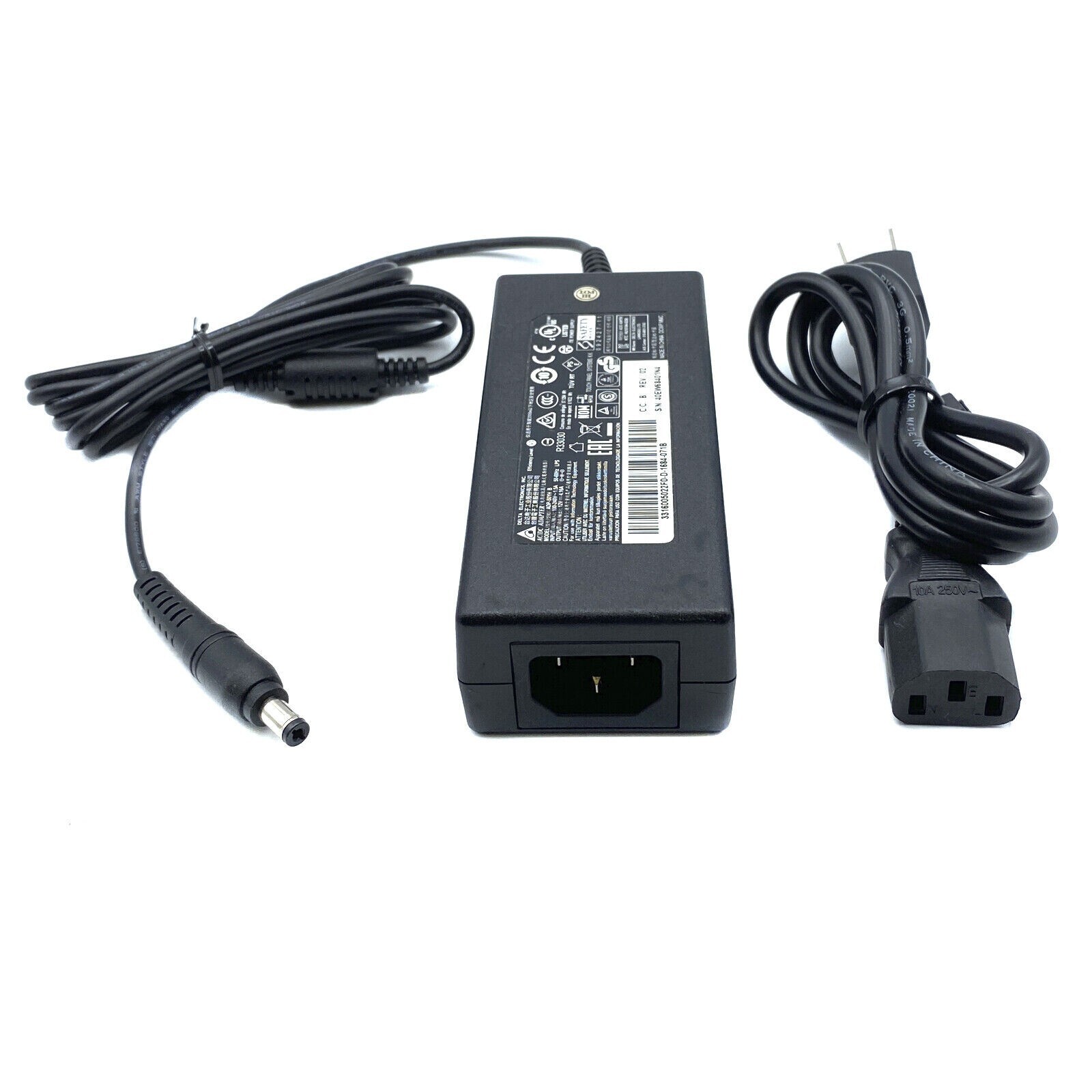 Genuine 12V Delta AC Adapter for Elo Touch Solutions E351600 POS Monitor