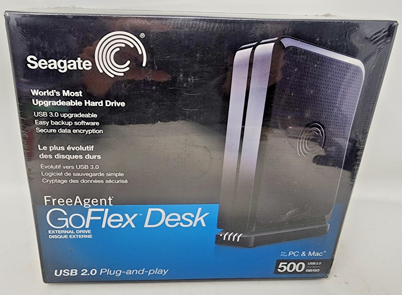 Seagate Go Flex Desk Hard Drive New Factory Sealed 500 Gb USB 2.0