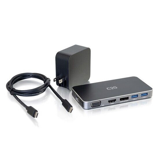 Legrand C2G Thunderbolt USB-C HDMI Docking Station 54439 HDMI VGA 4K MST ⭐NEW⭐