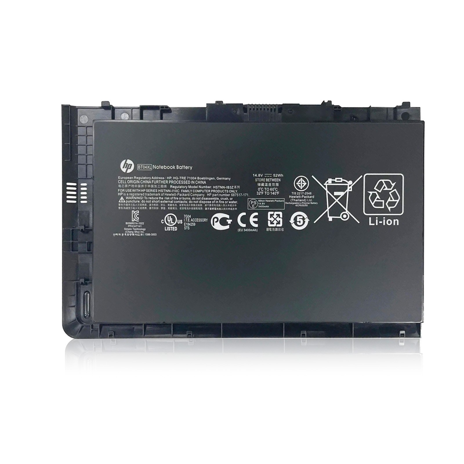 Lot Genuine BT04XL HP EliteBook Folio 9470m 9480m Battery 687945-001 682962-001