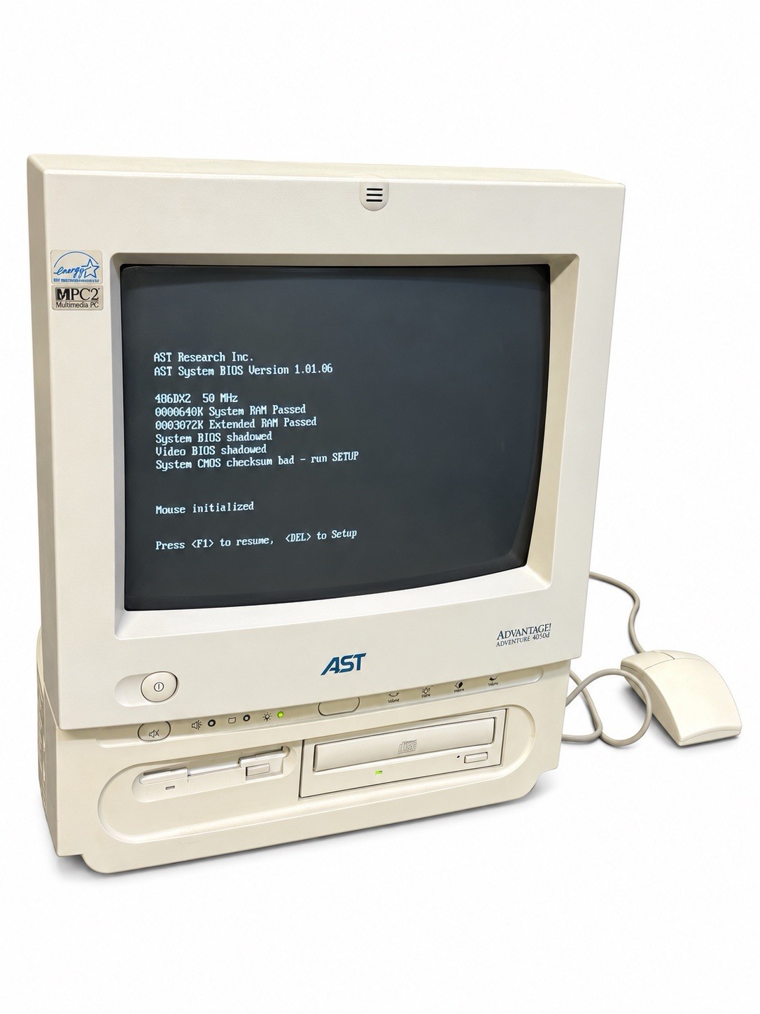 Ast Advantage Adventure 4050D Vintage Retro Computer Great Condition