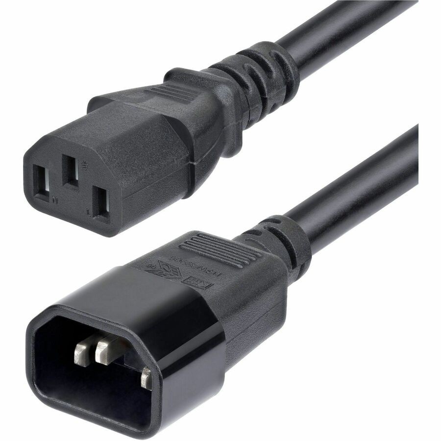 StarTech 15ft 4.5m Power Extension Cord C14 to C13 PDU Power Cord 15A 250V 14AWG