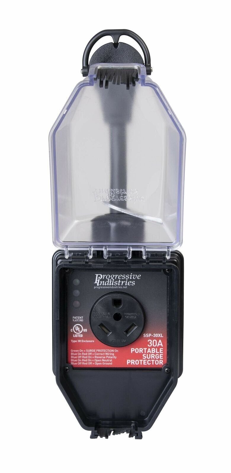 Progressive Industries SSP-30XL Surge Protector with Cover (30 Amp)