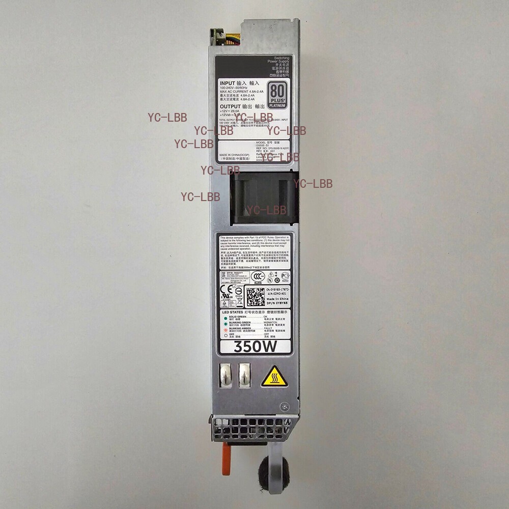 Server Power Supply D350E-S1 L350E-S1 0P7GV4 0Y8Y65 For DELL R320 R420