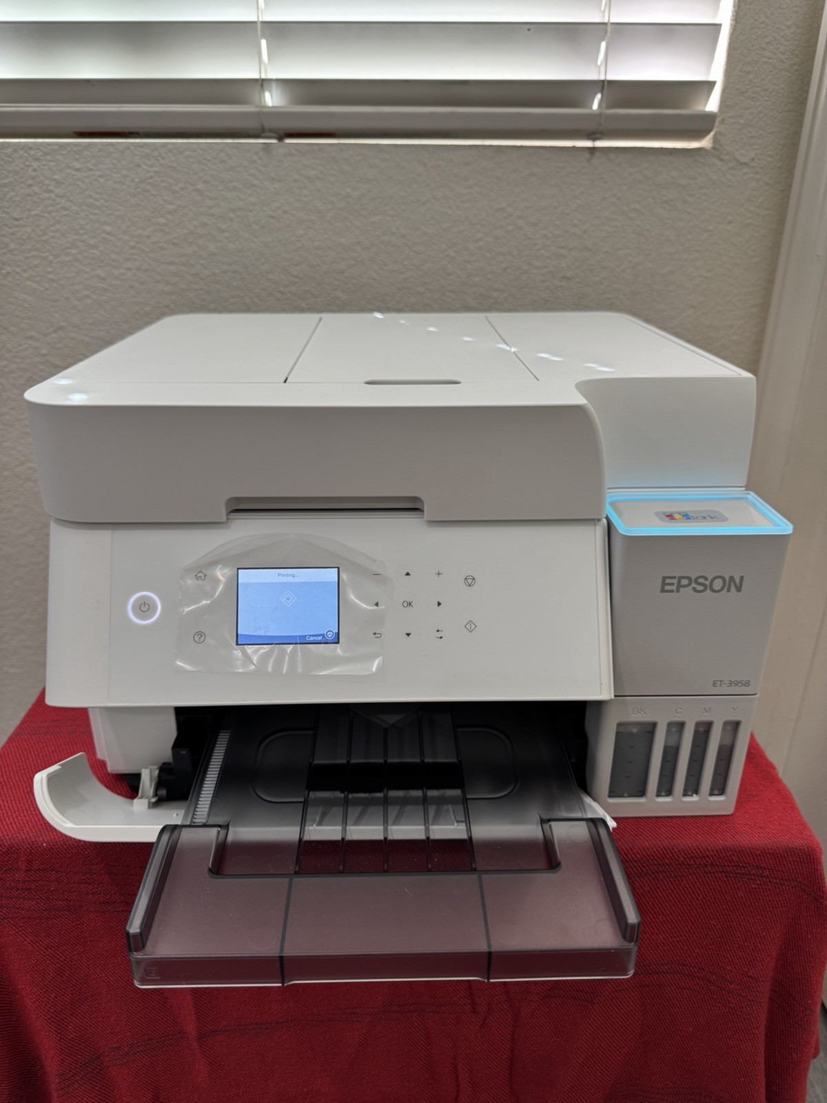 Epson EcoTank ET-3958 Wireless/Ethernet Color All-in-One Inkjet Printer