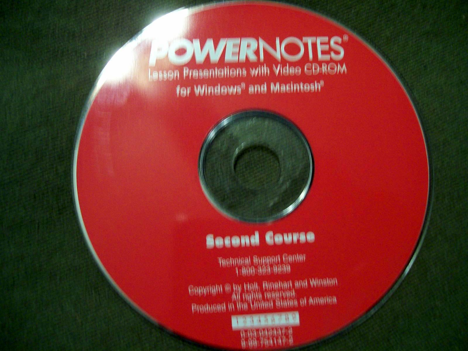 Power Notes Second Course Lesson Presentations with Video CD-ROM (Windows & Mac)