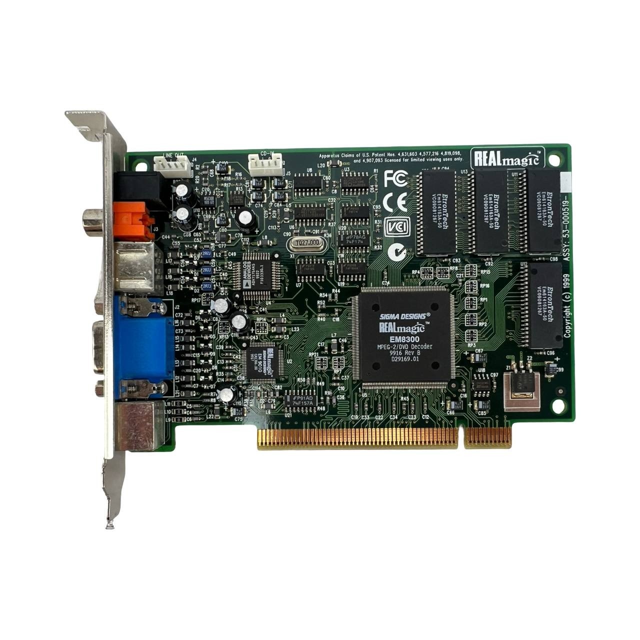 Sigma Designs REALMagic Hollywood Plus EM8300 DVD/MPEG-2 Decoder Playback Card
