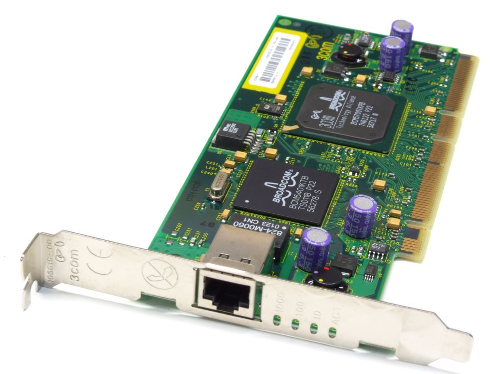 3Com 3C996-T Gigabit PCI-X 100/1000 Server Adapter Network Card